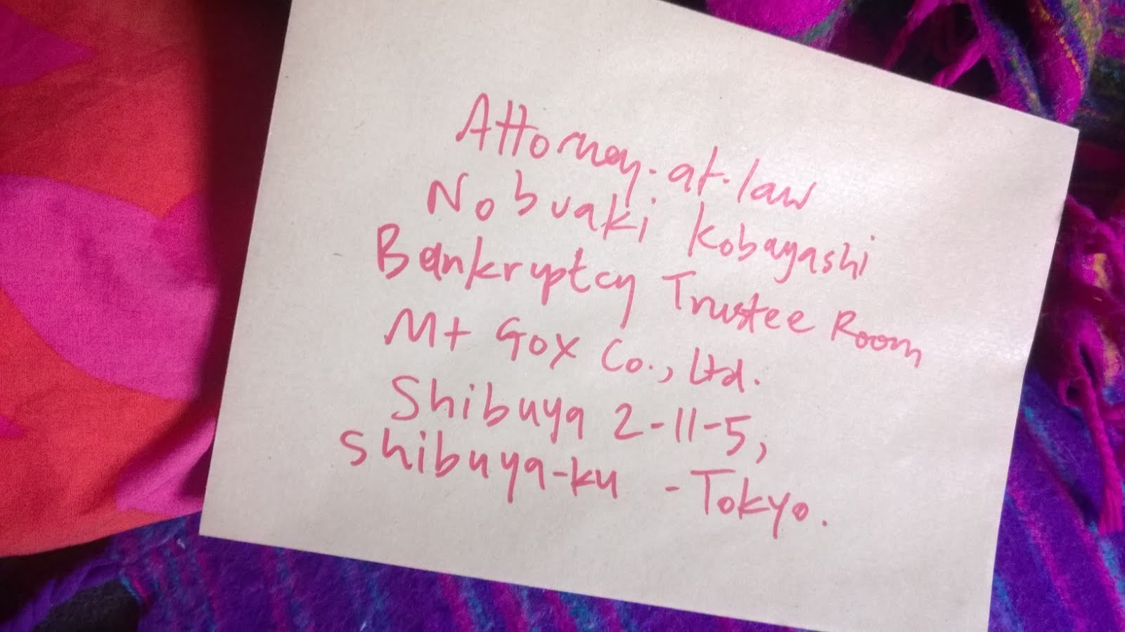 Bitcoin claim envelope